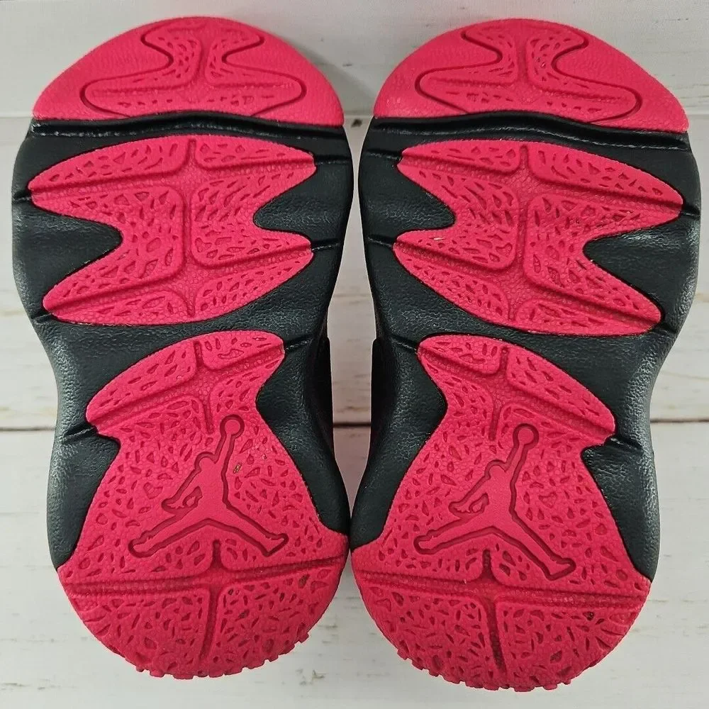 Nike Air Jordan Drip 23 Pink Black Toddler Girls 7C Rain Boots CT5799-600‎